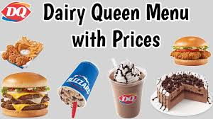 Dairy queen online menu and prices