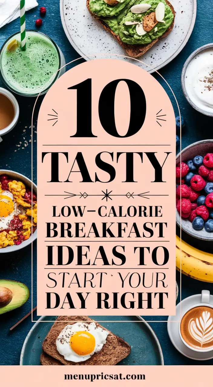 10 Low-Calorie Breakfast Ideas That Are Satisfying