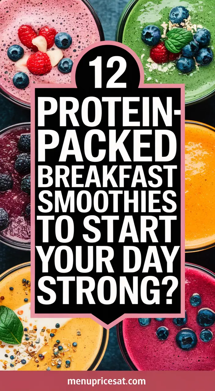 12 Protein-Rich Breakfast Smoothies to Boost Your Day