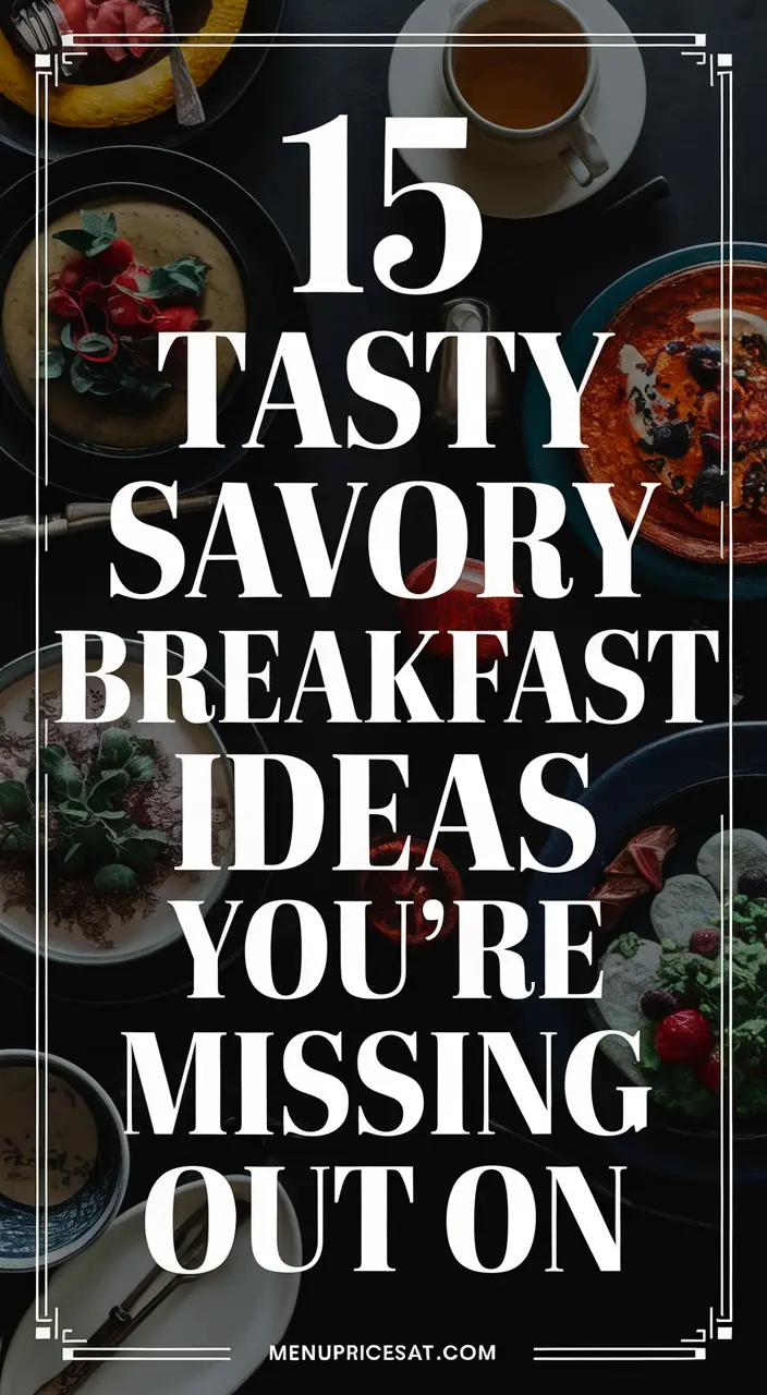 15 Delicious Savory Breakfast Ideas You Haven’t Tried