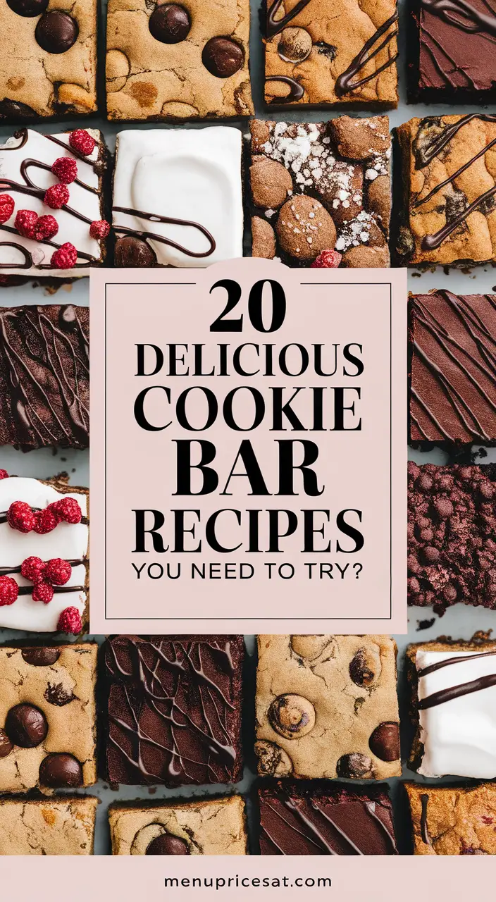 20 Fun and Creative Cookie Bar Recipes