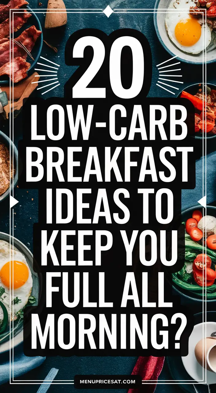 20 Low-Carb Breakfast Ideas That Keep You Full