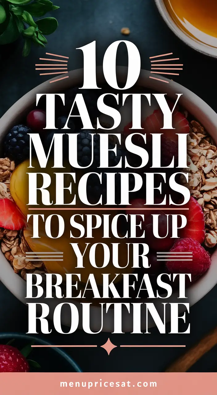 10 Delicious & Easy Muesli Recipes for Breakfast