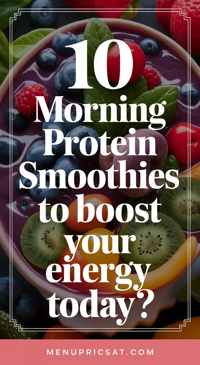 10 Healthy Protein Smoothies to Kickstart Your Day