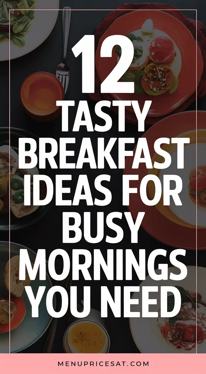 12 Quick Breakfast Ideas for Busy Parents