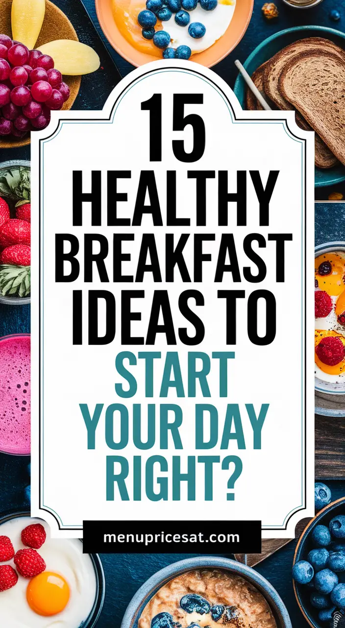 15 Breakfast Ideas for a Balanced, Nutritious Start